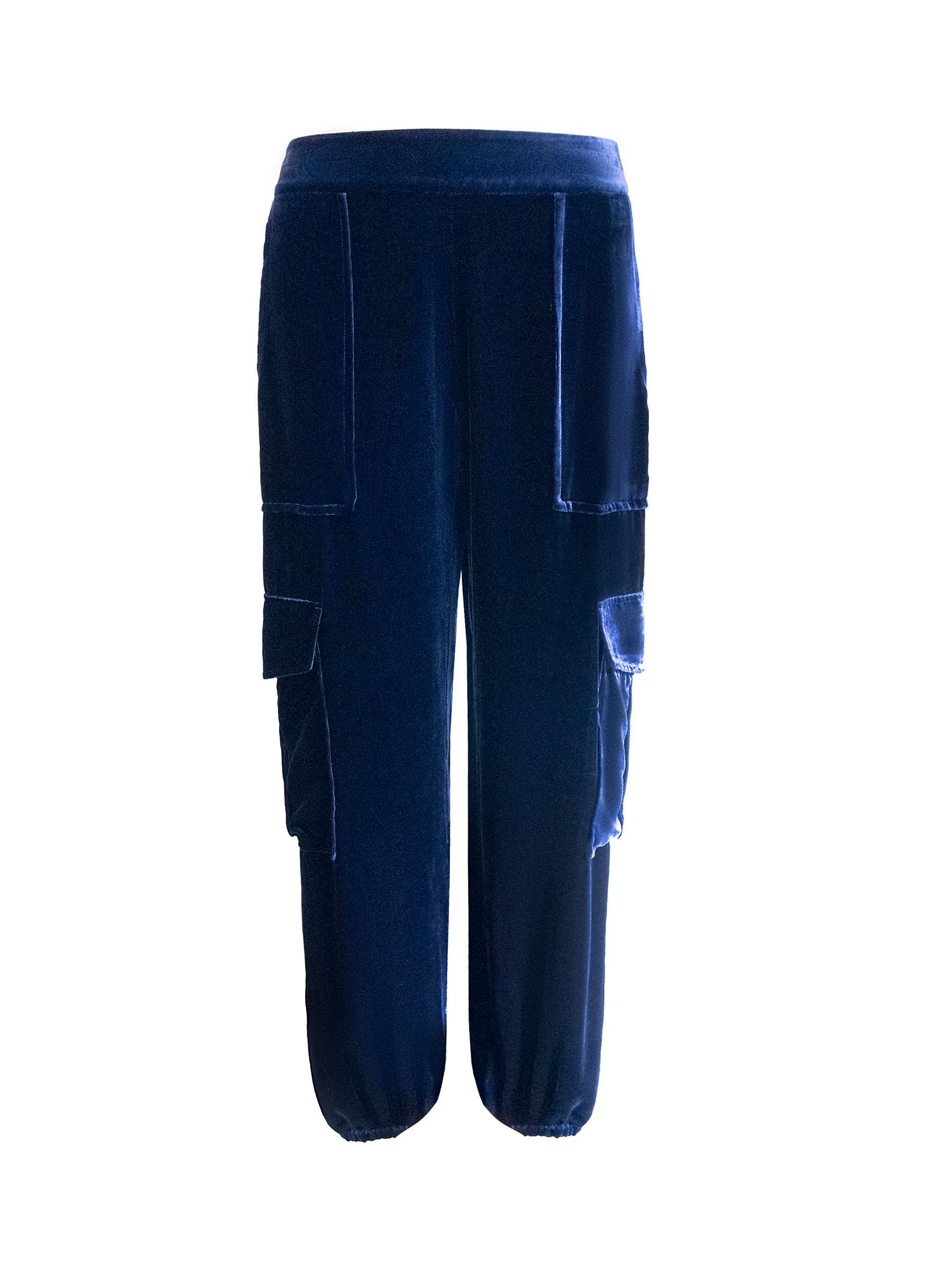 Buy NRBY Becca Silk Blend Velvet Cargo Trousers Online at johnlewis.com