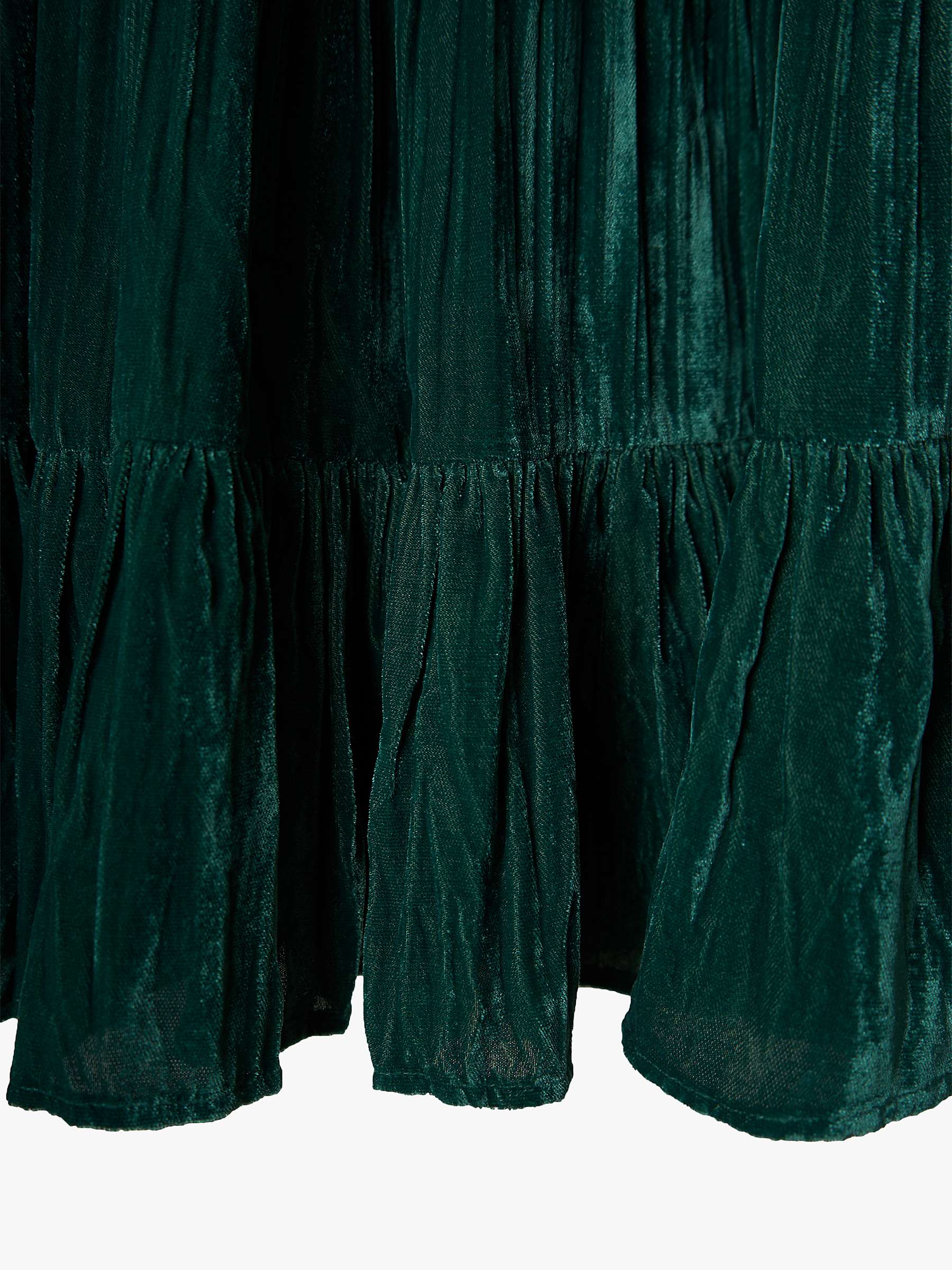 Buy Angel & Rocket Kids' Adalyn Velvet Tiered Party Dress Online at johnlewis.com