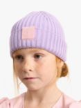 Angel & Rocket Kids' Beanie Hat, Lilac