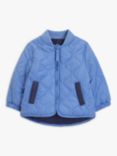 John Lewis Baby Reversible Quilted Jacket, Blue