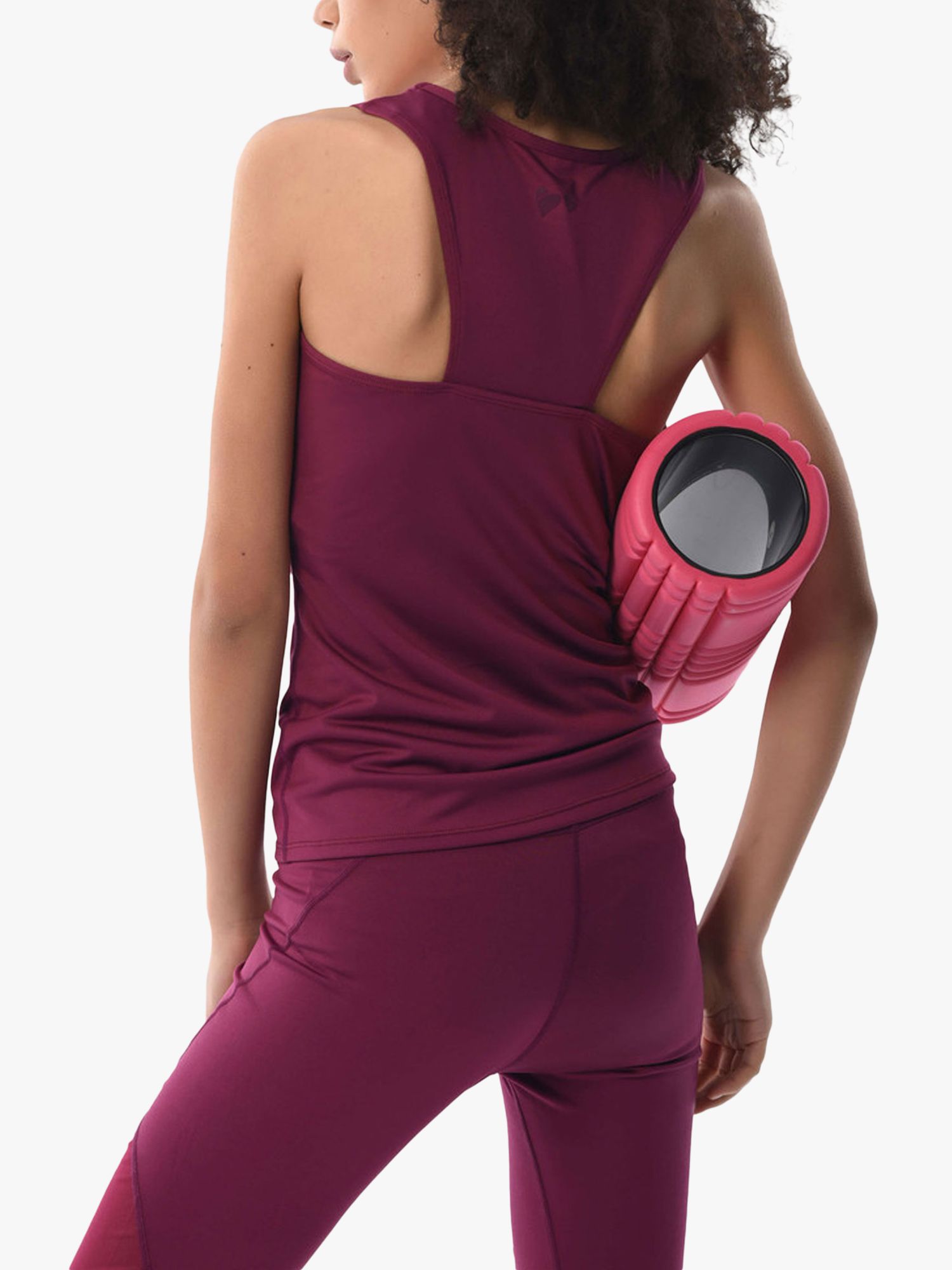 Nike Yoga jumpsuit in burgundy