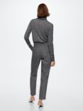 Mango Anna Wool Blend Skinny Leg Suit Trousers, Grey, Grey