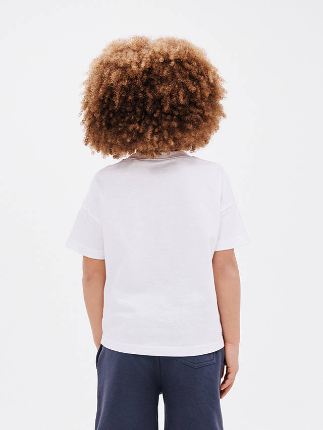 John Lewis ANYDAY Kids' Plain Cotton Short Sleeve T-Shirt, White