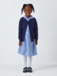 John Lewis School Belted Gingham Checked Summer Dress