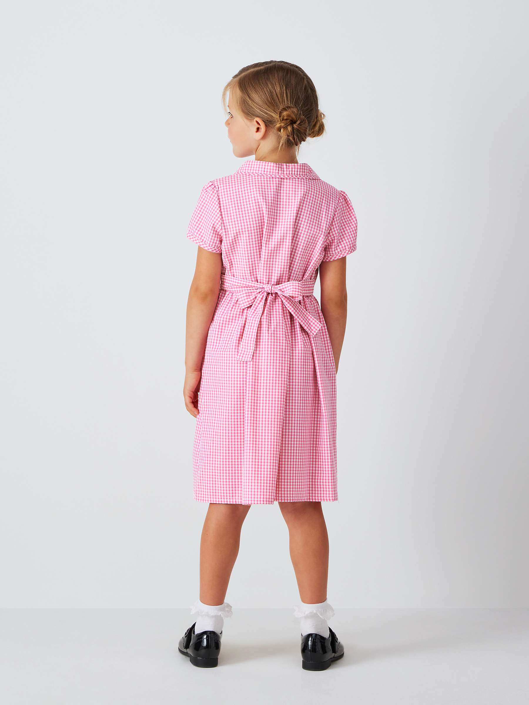 Buy John Lewis School Belted Gingham Checked Summer Dress Online at johnlewis.com