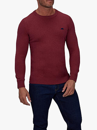 Raging Bull Cotton and Cashmere Blend Crew Neck Jumper