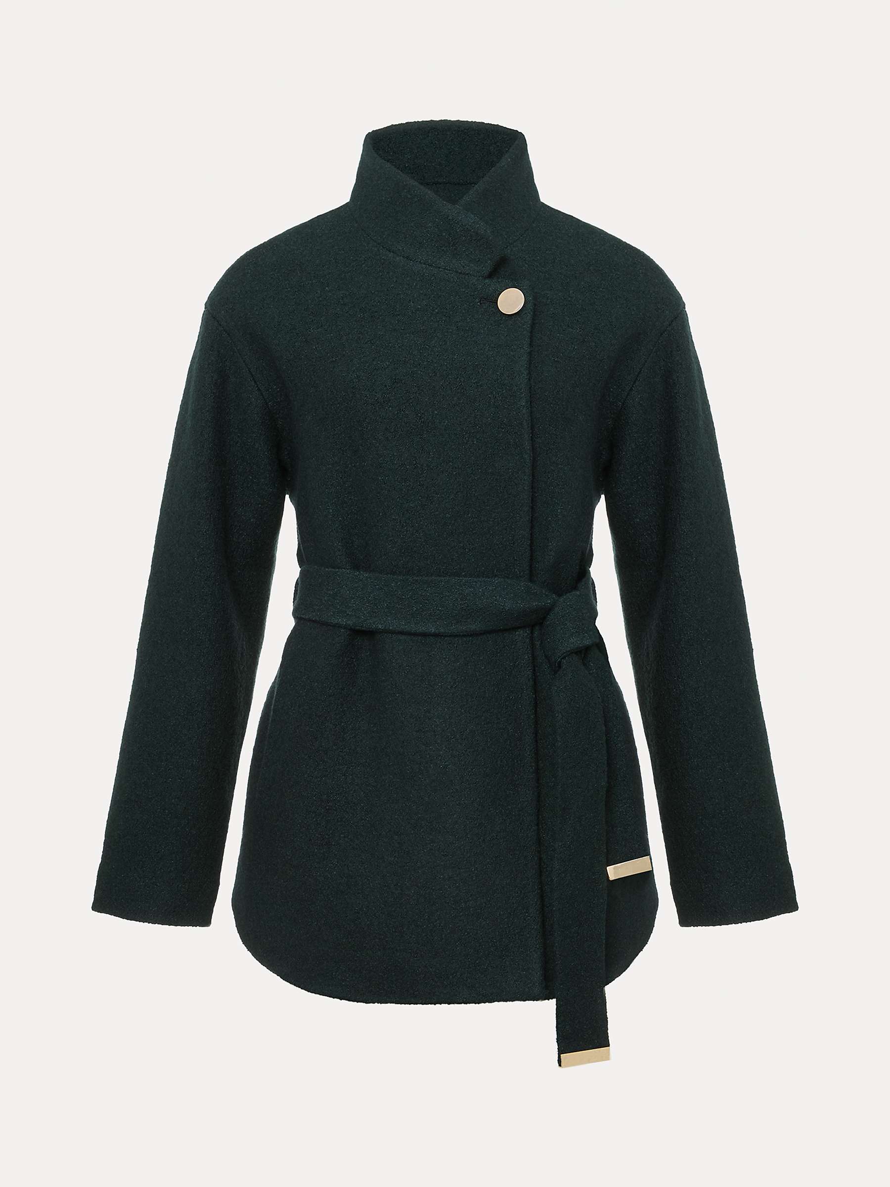 Buy Phase Eight Mya Wool Blend Belted Coat, Forest Online at johnlewis.com
