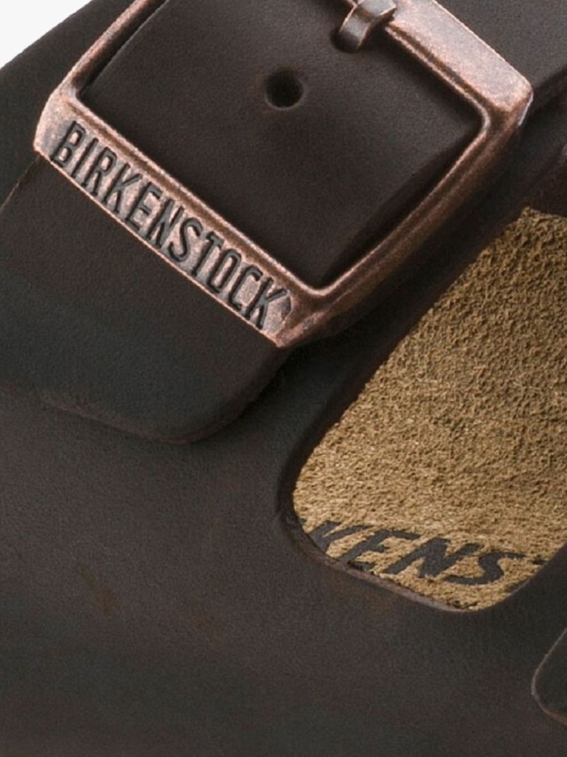 Birkenstock Arizona Double Strap Oiled Leather Sandals, Habana, 7.5