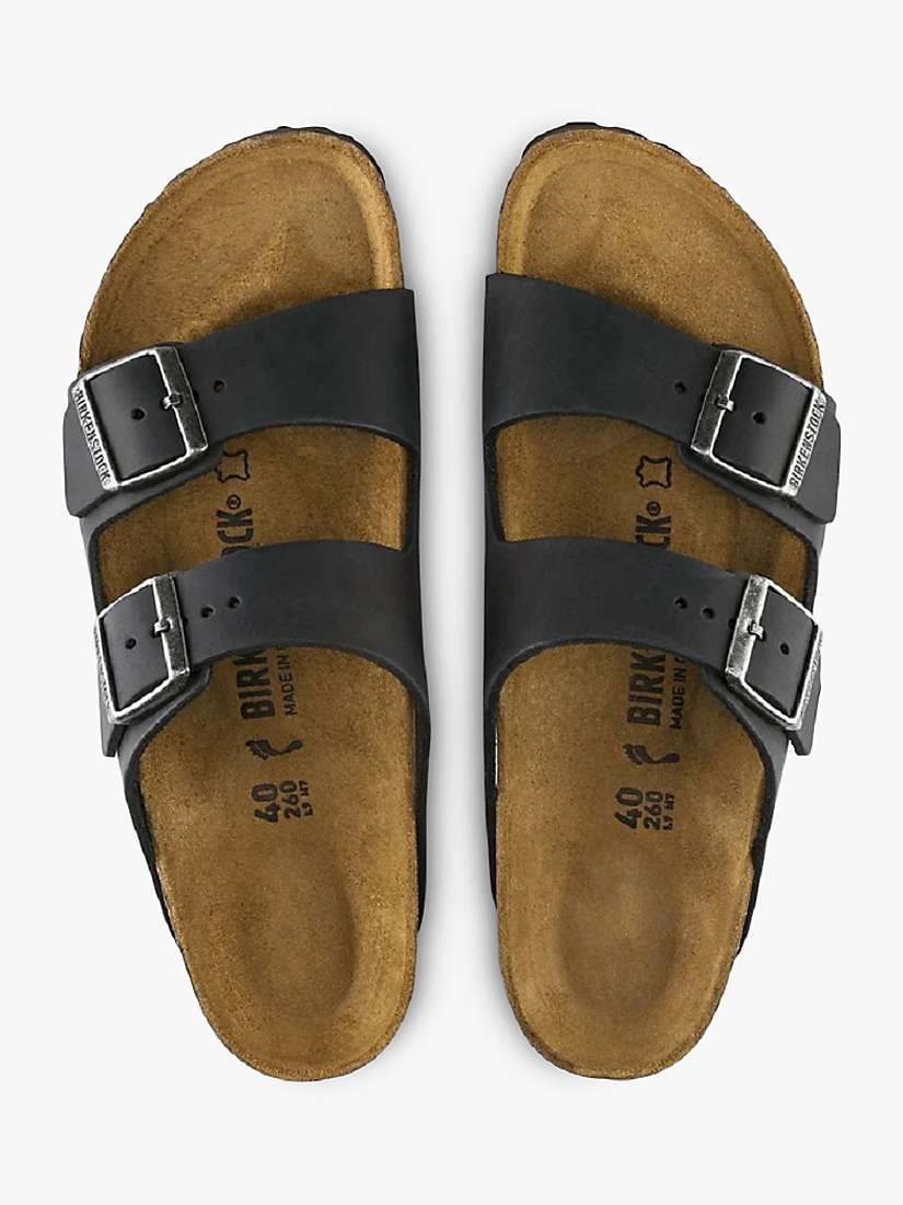 Buy Birkenstock Arizona Nubuck Leather Sandals Online at johnlewis.com