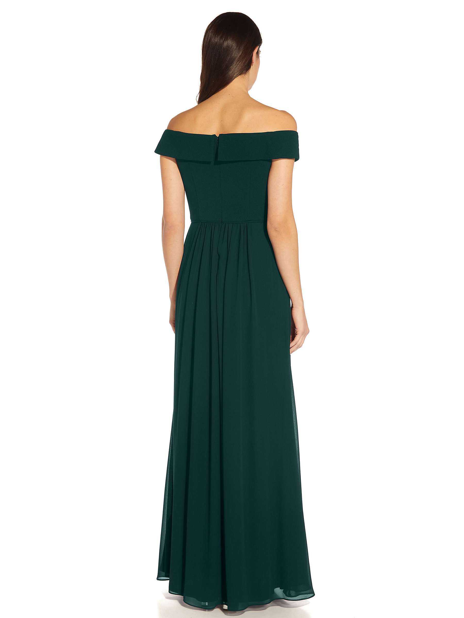 Buy Adrianna Papell Crepe Chiffon Maxi Dress, Hunter Online at johnlewis.com
