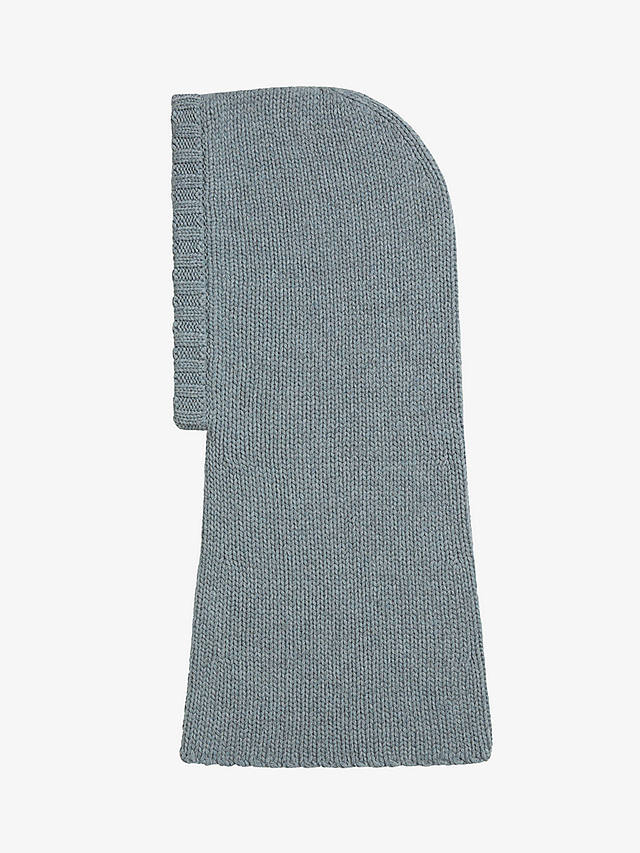 Brora Cashmere Luxe Knit Hooded Snood, Mercury