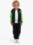 Angel & Rocket Kids' Minecraft Bomber Jacket, Black/Green