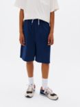 John Lewis Kids' Plain Pique Jersey Shorts, Blue