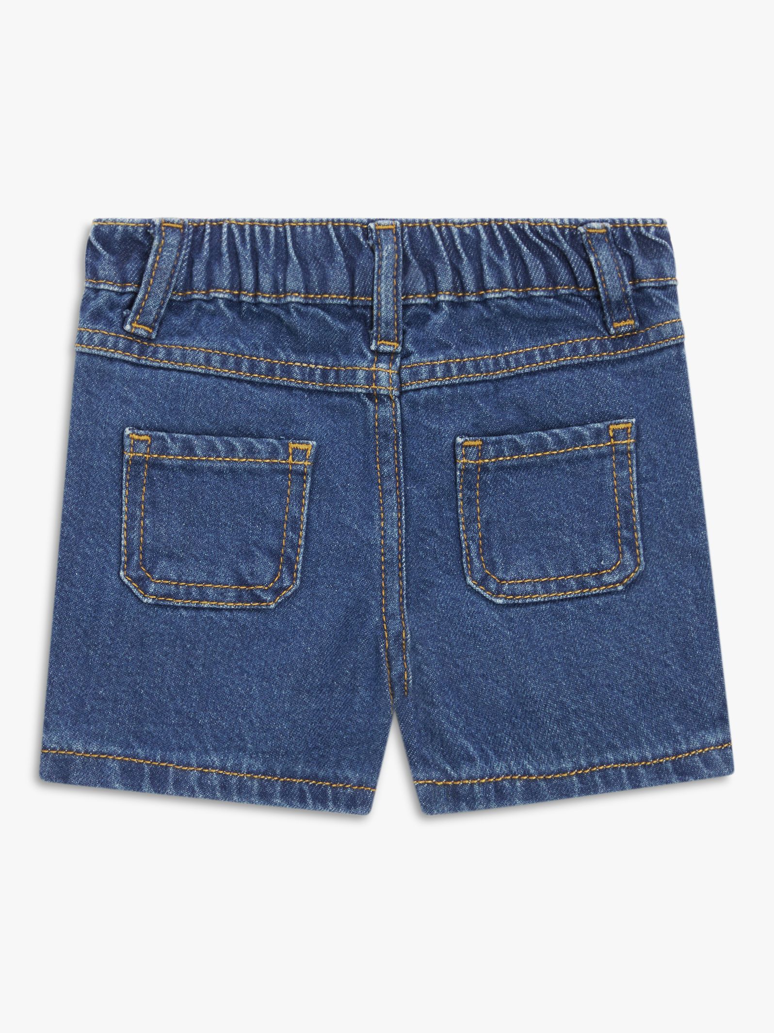 John Lewis Baby Denim Shorts, Blue, 2-3 years