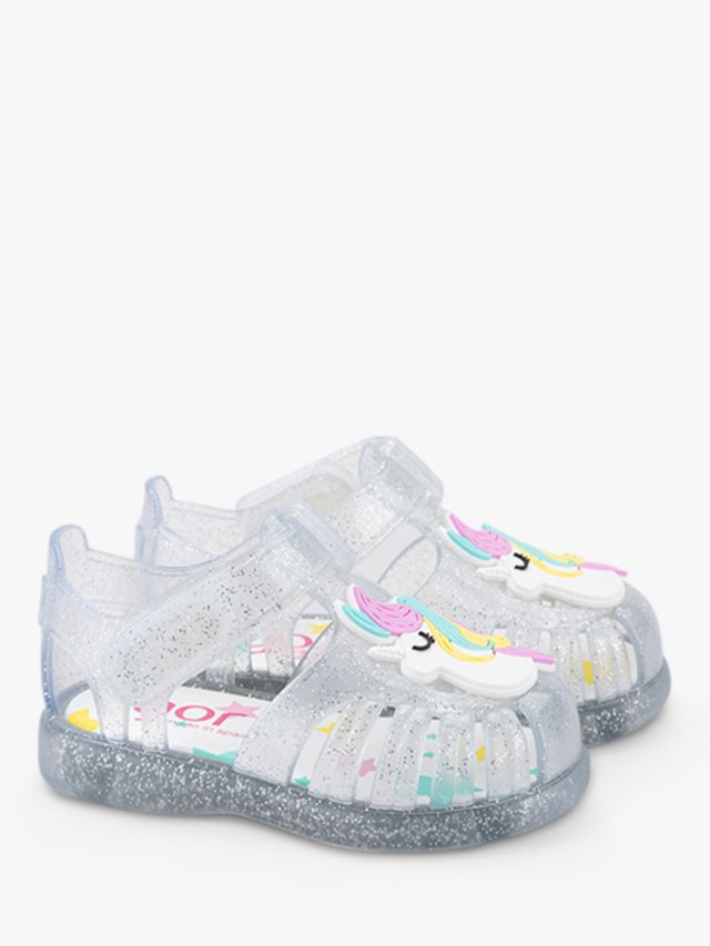 IGOR Kids Gloss Unicorn Jelly Sandals Clear 20