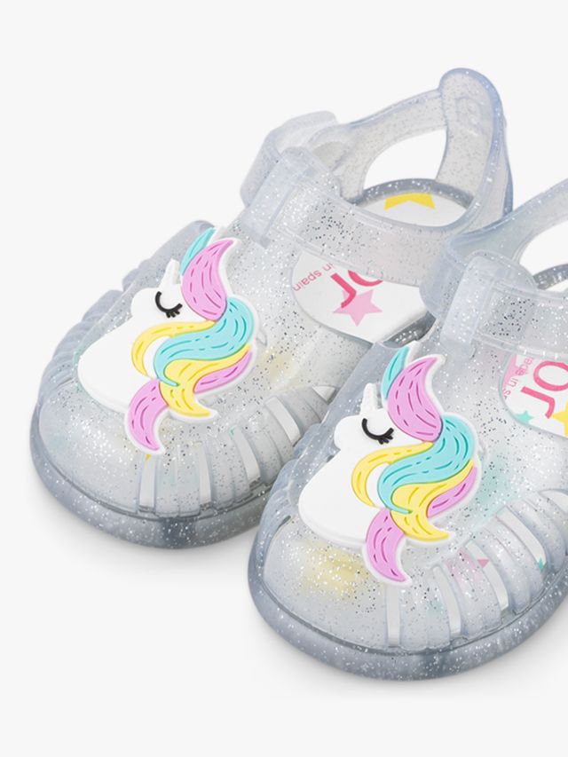 IGOR Kids Gloss Unicorn Jelly Sandals Clear 20