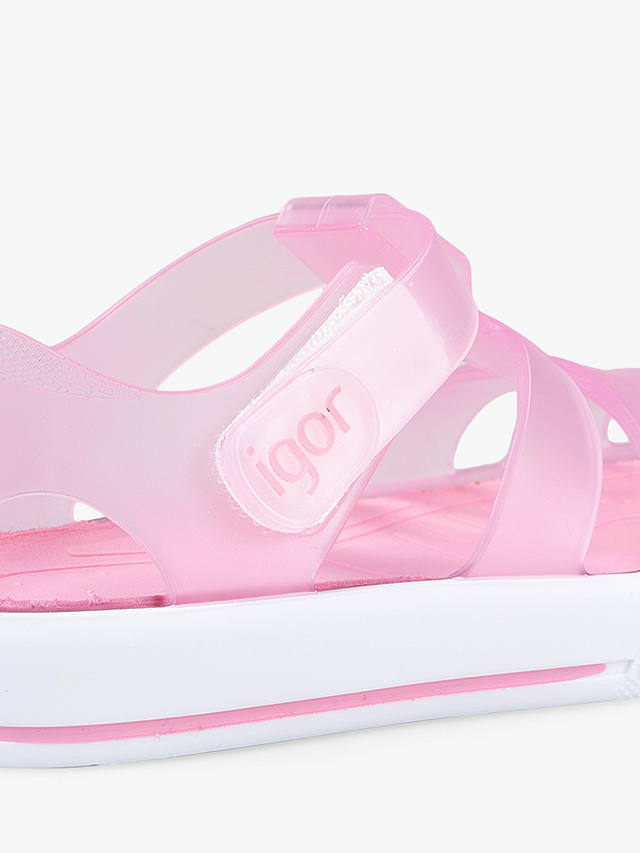 IGOR Kids' Star Jelly Sandals, Light Pink
