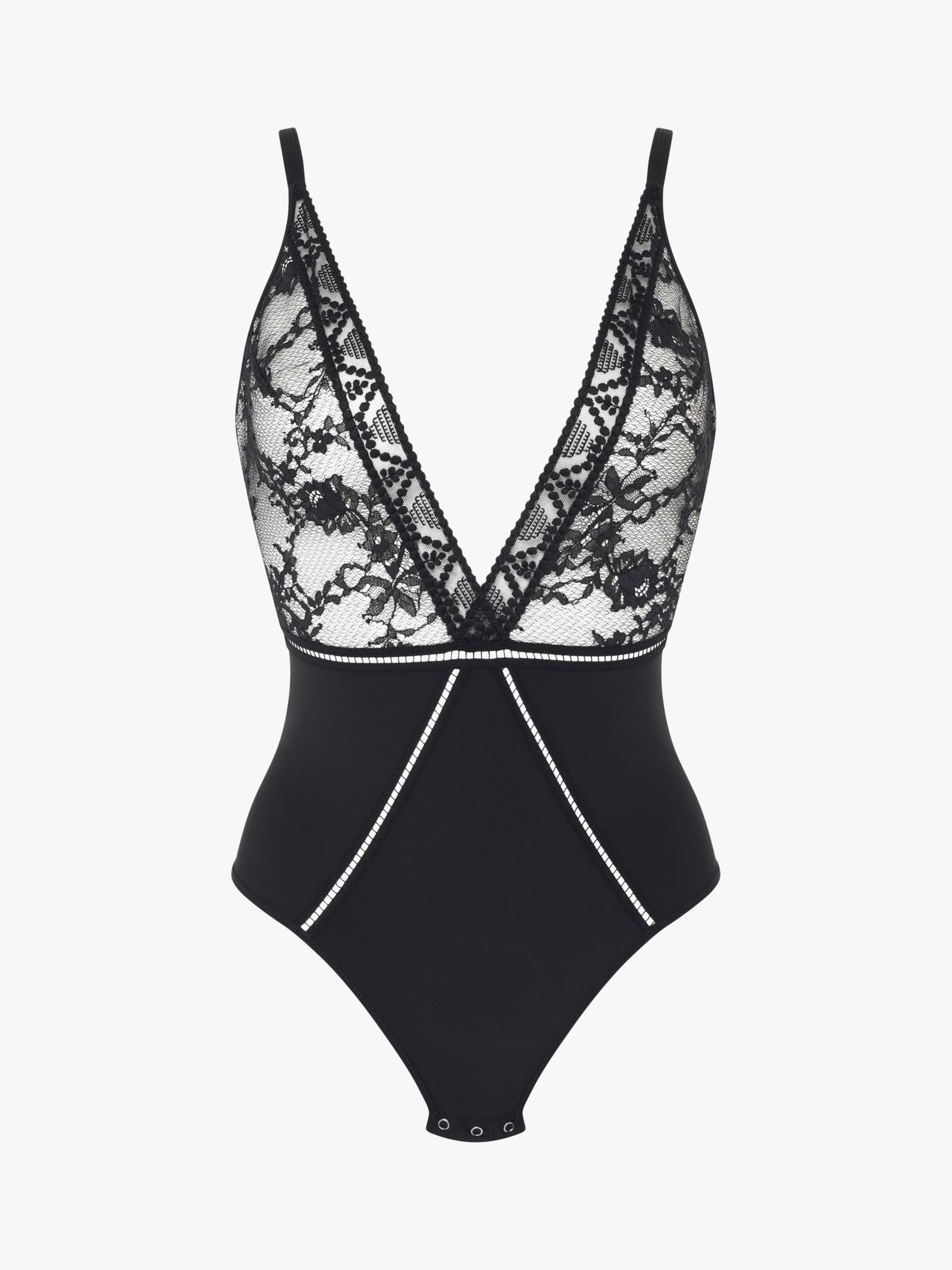 Passionata Olivia Lace Body, Black at John Lewis & Partners