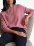 Pure Collection Lofty Cashmere Jumper, Dusty Pink