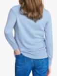 Pure Collection Cashmere Crew Neck Jumper, Powder Blue