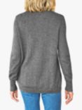 Pure Collection Cashmere Roll Neck Jumper, Soft Charcoal
