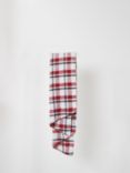 French Connection Check Scarf, White/Burgundy