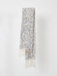 French Connection Animal Print Scarf, Off White