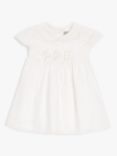 John Lewis Heirloom Collection Baby Cotton Collar Dress, White