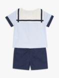 John Lewis Heirloom Collection Baby Sailor Shirt and Shorts Set