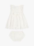 John Lewis Heirloom Collection Baby Linen Christening Dress & Bloomer Set, White