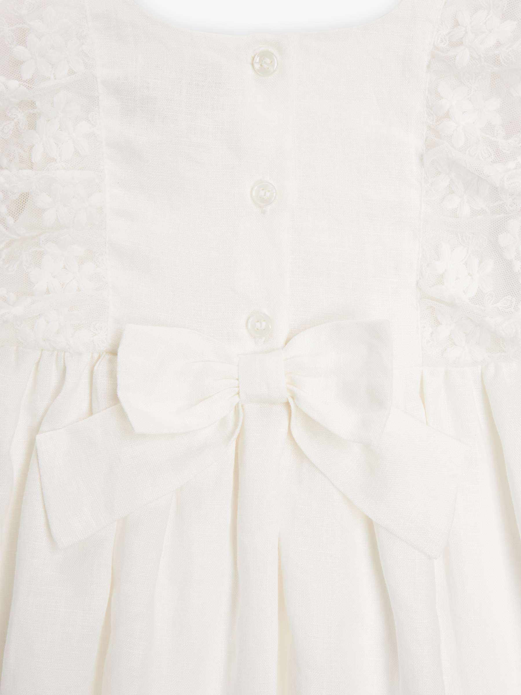 Buy John Lewis Heirloom Collection Baby Linen Christening Dress & Bloomer Set, White Online at johnlewis.com