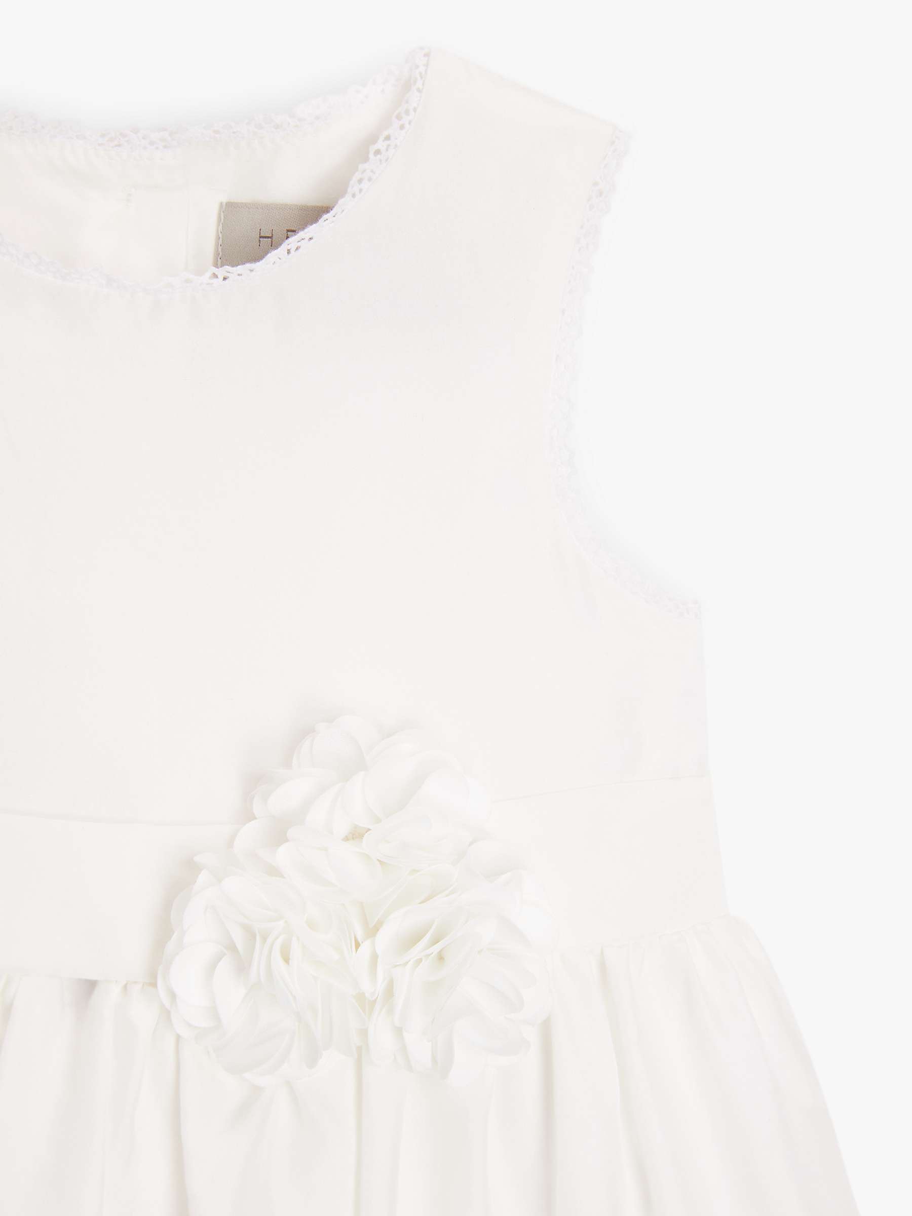 Buy John Lewis Heirloom Collection Baby Silk Dress, White Online at johnlewis.com