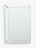 John Lewis Simple Bevelled Glass Rectangular Wall Mirror, Clear