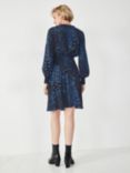 HUSH Phoebe Star Print Mini Dress, Black/Blue
