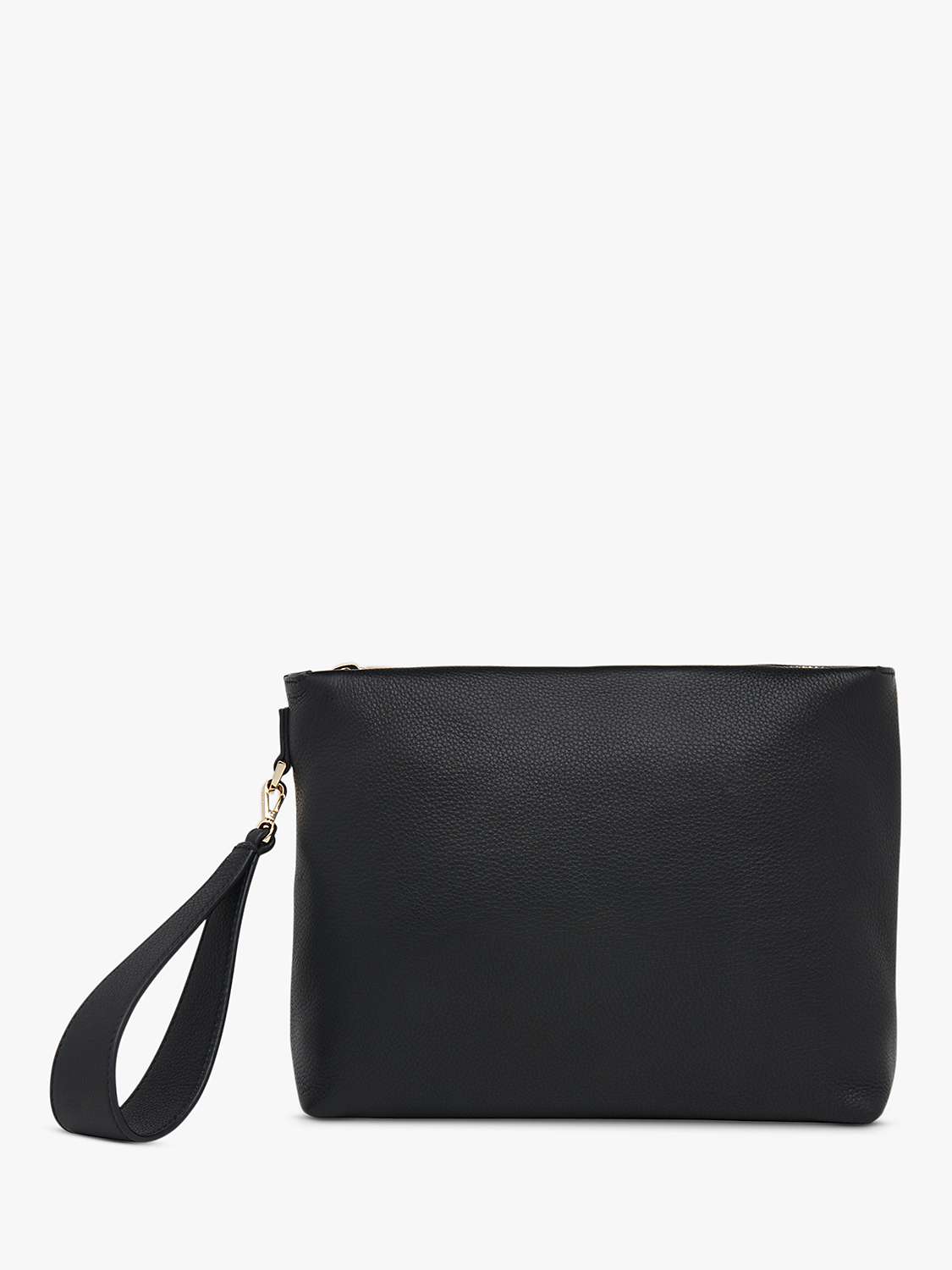 Buy Whistles Avah Zip Top Leather Clutch Bag Online at johnlewis.com