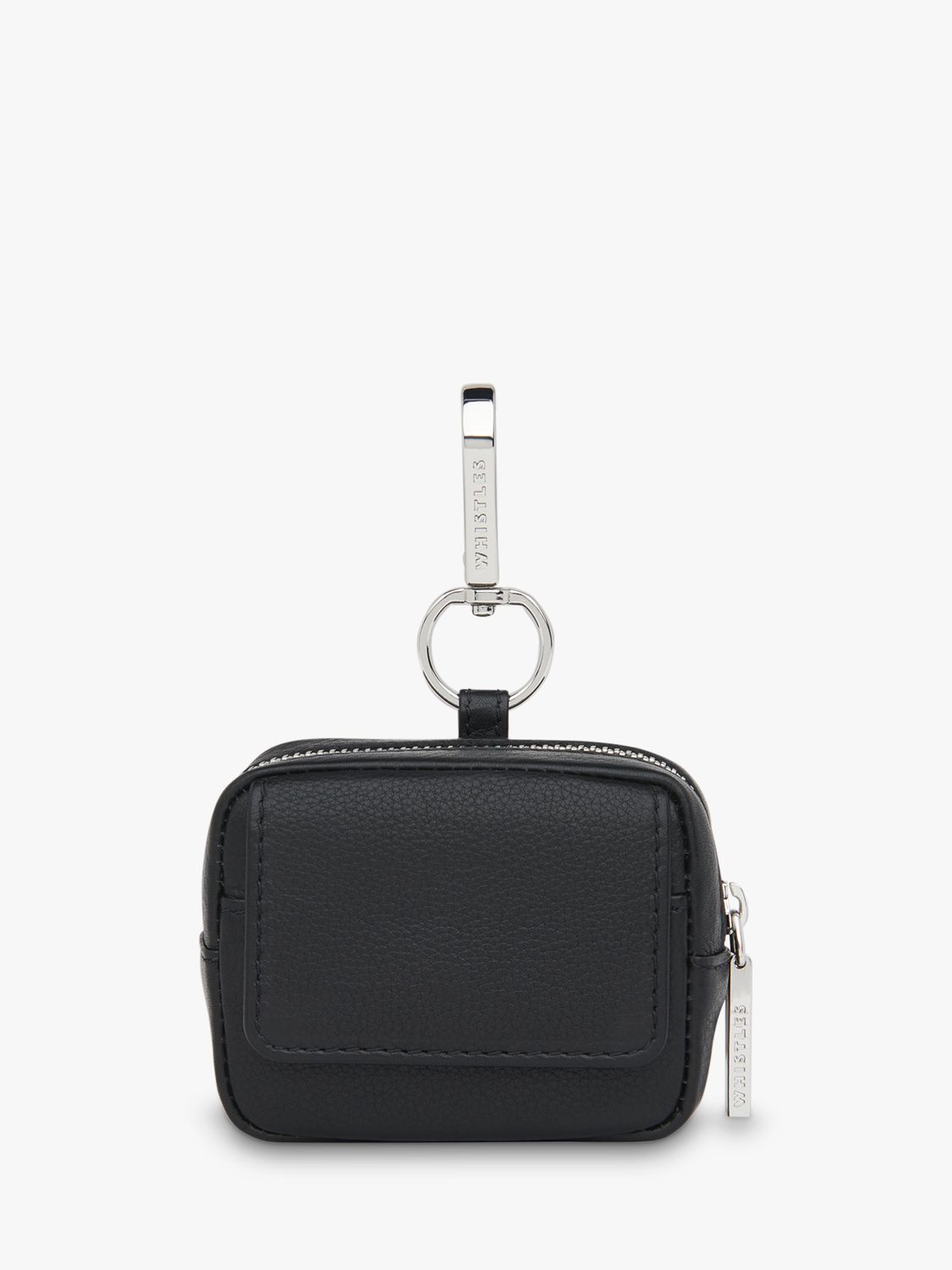 Whistles Bibi Mini Keyring Bag, Black, One Size