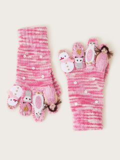 Monsoon Kids' Winter Fairy Novelty Gloves, Pink, 3-6 years