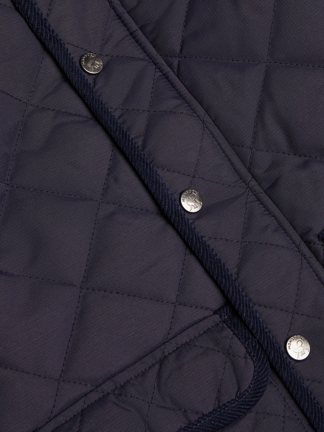 Monsoon Kids' Quilted Jacket, Navy, 12-18 months