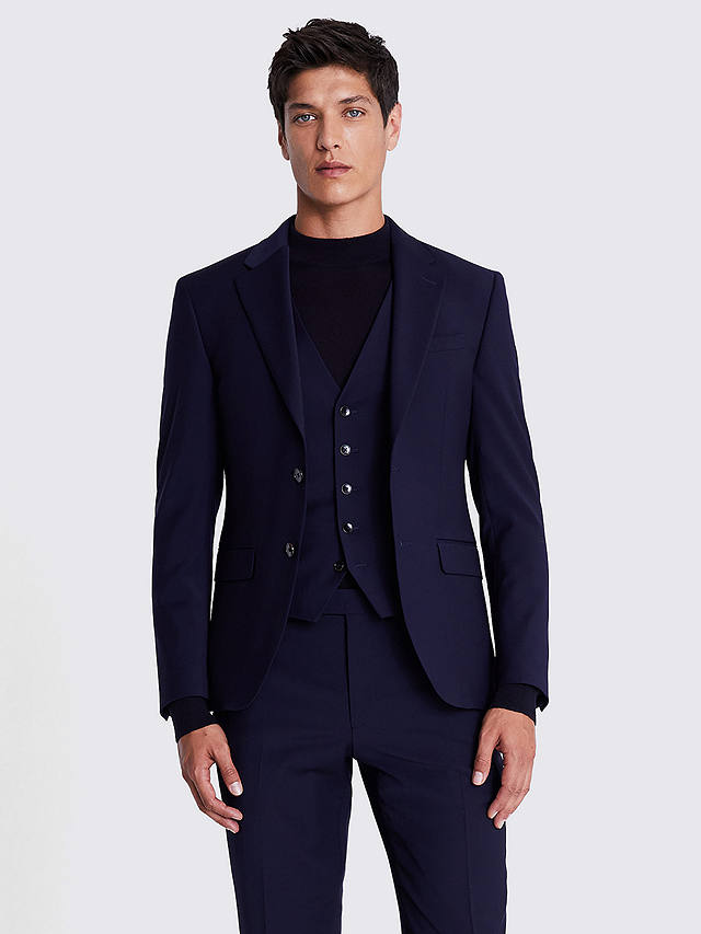 Moss x DKNY Wool Blend Slim Fit Suit Jacket, Ink