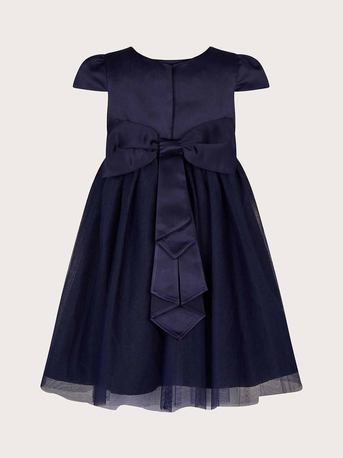 Buy Monsoon Baby Tulle Bridesmaid Dress, Navy Online at johnlewis.com