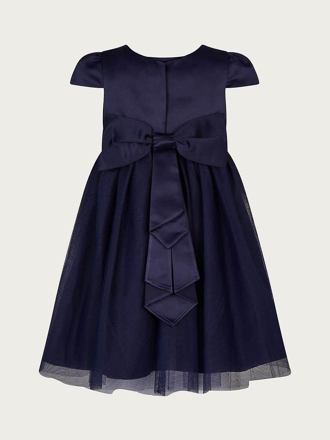 Buy Monsoon Baby Tulle Bridesmaid Dress, Navy Online at johnlewis.com