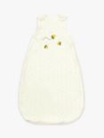 John Lewis Oh My Darling Bee Sun Print Sleeping Bag, 0.5 Tog, White/Multi