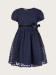 Monsoon Kids' Fancy Textured Dress, Navy
