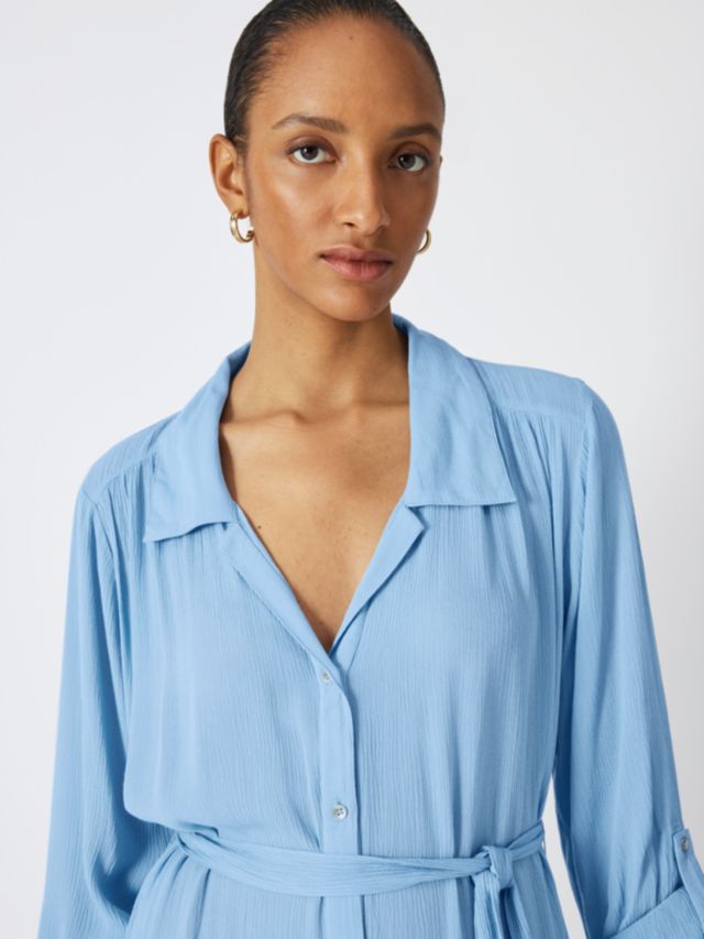 Light blue clearance button down dress