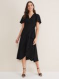 Phase Eight Julissa Wrap Midi Dress, Black