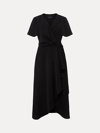 Phase Eight Julissa Wrap Midi Dress, Black