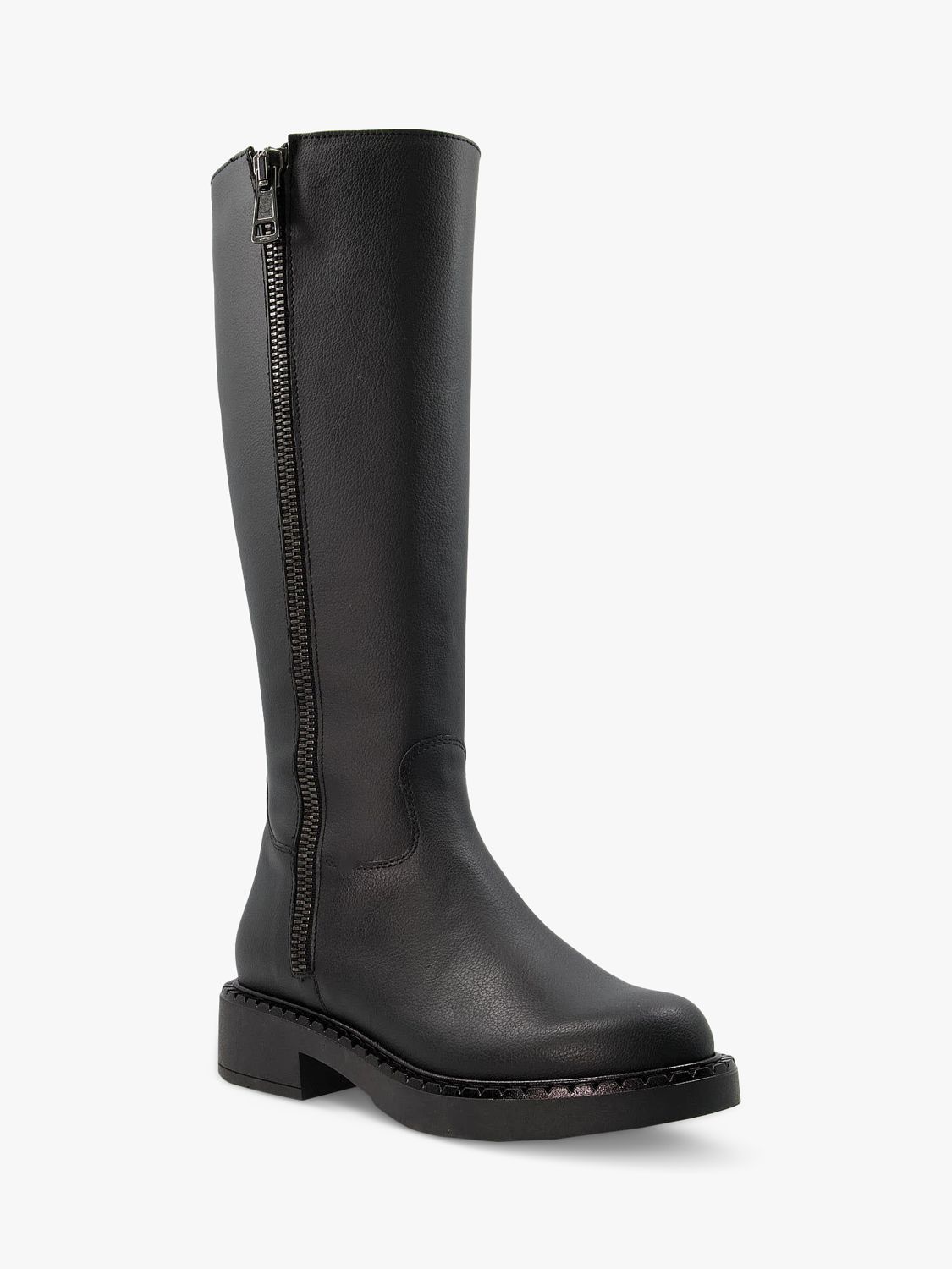 Dune black hotsell knee high boots