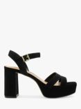 Dune Molten Suede Platform Sandals