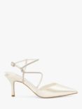 Dune Bridal Collection Clarrise Satin Court Shoes, Ivory, Ivory-satin