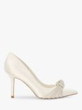 Dune Bridal Collection Beauties Satin High Heel Court Shoes, Ivory